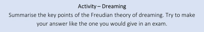 Activity – Dreaming