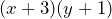 (x+3)(y+1)